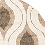 Safavieh Florida Joss Shag 6'7" Round Indoor Area Rug, Machine Made, Polypropylene, Cream/Smoke (SG461-1179-7R)~#|#~m001419115_sc7