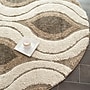 Safavieh Florida Joss Shag 6'7" Round Indoor Area Rug, Machine Made, Polypropylene, Cream/Smoke (SG461-1179-7R)~#|#~m001419116_sc7