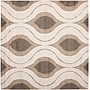 Safavieh Florida Joss Shag 6'7" x 6'7" Square Indoor Area Rug, Machine Made, Polypropylene, Cream/Smoke (SG461-1179-7SQ)~#|#~m001419119_sc7