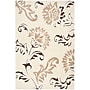 Safavieh Florida Grace Shag 4' x 6' Rectangle Indoor Area Rug, Machine Made, Polypropylene, Cream/Dark Brown (SG463-1128-4)~#|#~m001419153_sc7