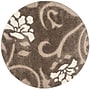 Safavieh Florida Erica Shag 4' Round Indoor Area Rug, Machine Made, Polypropylene, Smoke/Beige (SG464-7913-4R)~#|#~m001419159_sc7