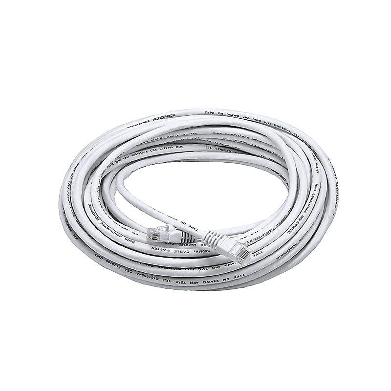 Monoprice 50' 24 AWG CAT-6 UTP Ethernet Network Cable, White image 1