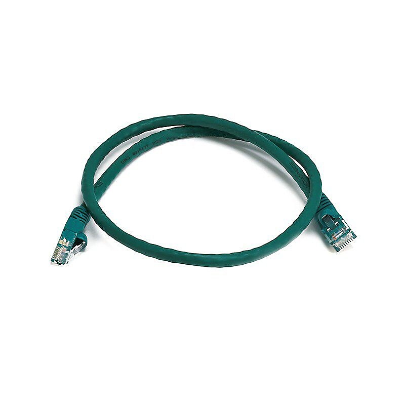 Monoprice 2' 24 AWG CAT-6 UTP Ethernet Network Cable, Green image 1