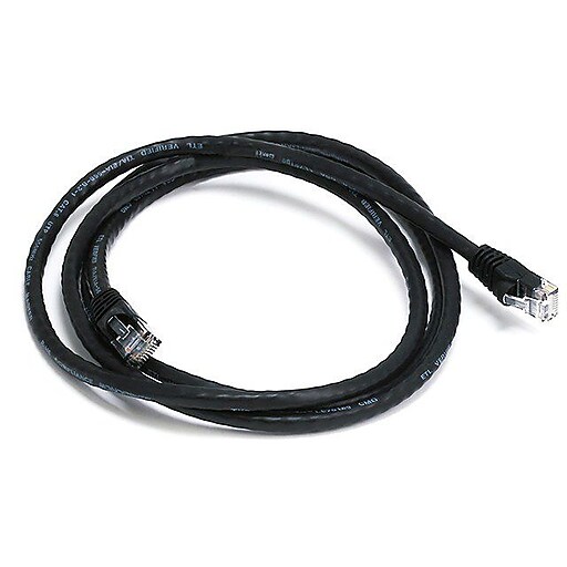 Monoprice 5' CAT6 Network Cable, Black (103426) Staples