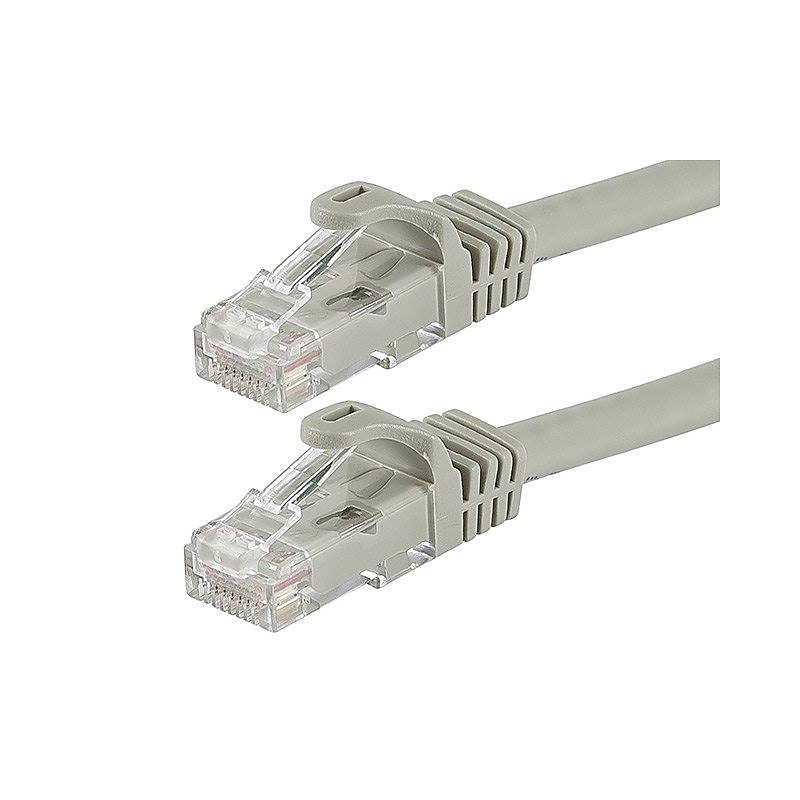 Monoprice FLEXboot Series 50' 24 AWG CAT-6 UTP Ethernet Network Cable, Gray image 1