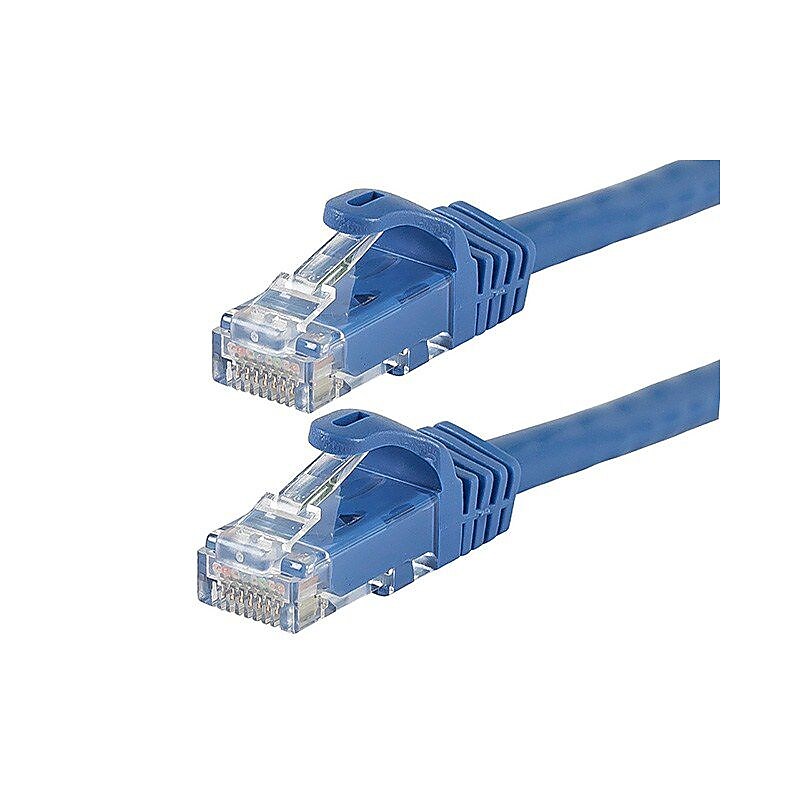 Monoprice FLEXboot Series 10' 24 AWG CAT-6 UTP Ethernet Network Cable, Blue image 1