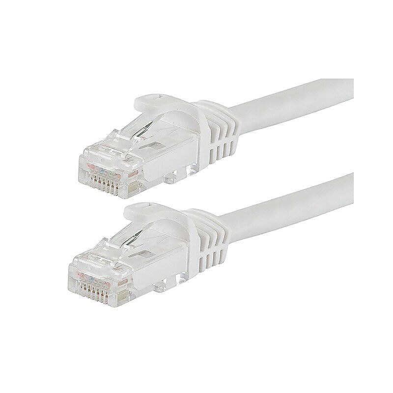 Monoprice 14' CAT-6 Ethernet Network Cable, White image 1