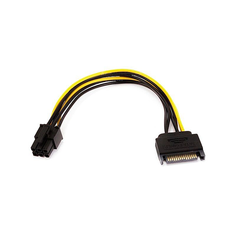 Monoprice® 0.6' 15 Pin/6 Pin PCI Express Card Power Cable image 1