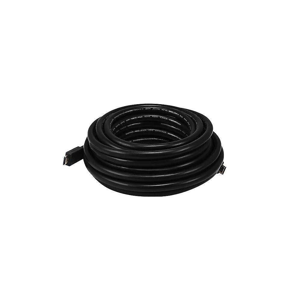 Monoprice 30 CL2 HDMI Male to Male 22AWG Cable, Black