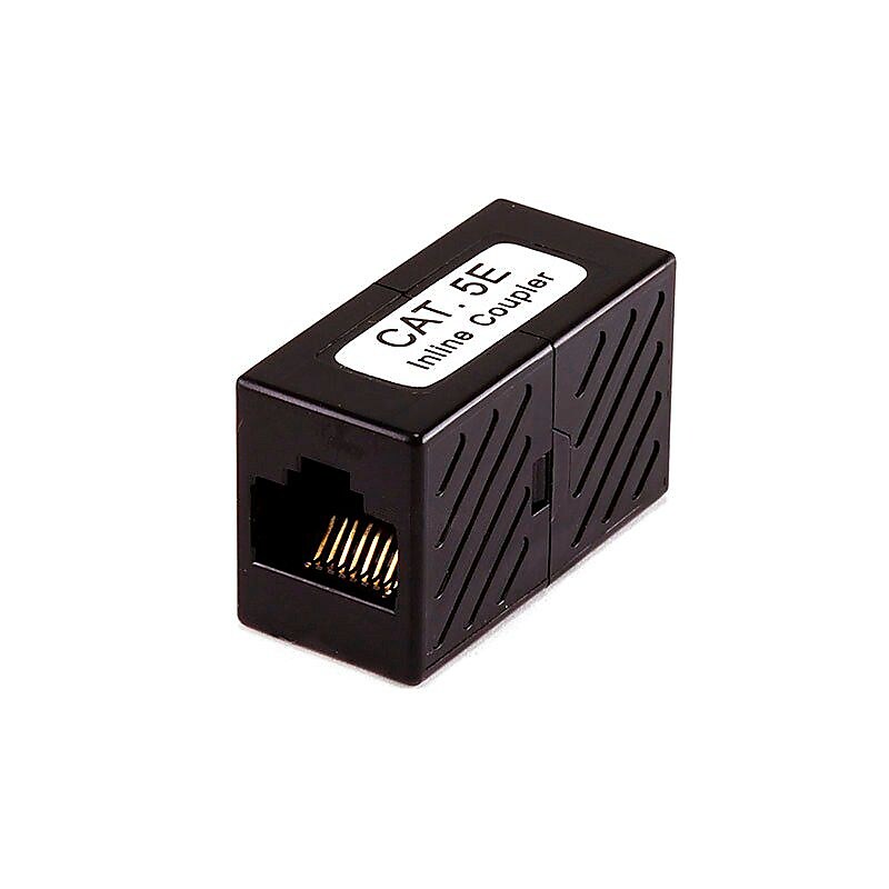 Monoprice® Cat5e Inline Coupler, Black image 1