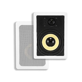 Monoprice® 120W 6.5" Kevlar 2 Way In-Ceiling Speaker, White