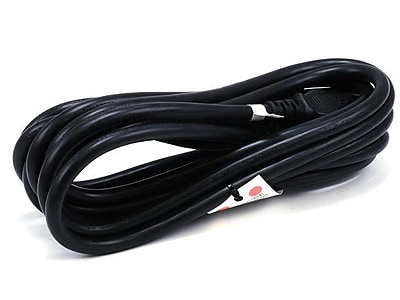 Monoprice 3-Prong Power Cord - 15 Feet - Black | NEMA 5-15P to IEC 60320 C13, 14AWG, 15A