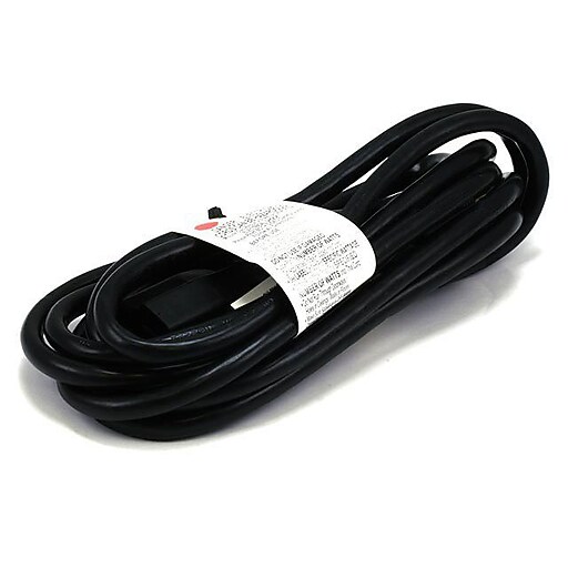 Monoprice 10' Extension Cord, 16 AWG, Black (105300) Staples