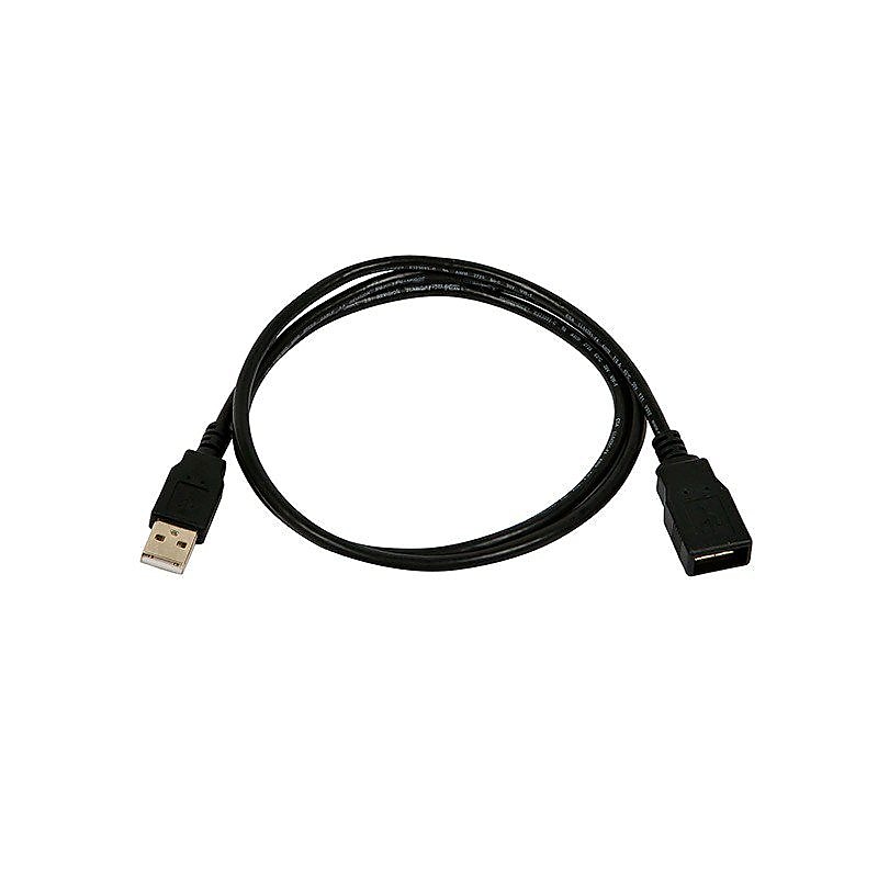 Monoprice 3' USB 2.0 Male to Female Extension Cable, Black image 1