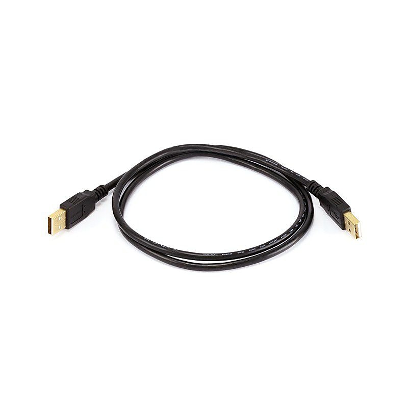Monoprice 3' USB A to USB A Cable, Male to Male, Black (105442) image 1