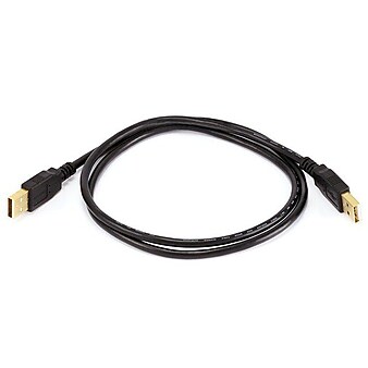 Monoprice 3' USB A to USB A Cable, Male to Male, Black (105442)