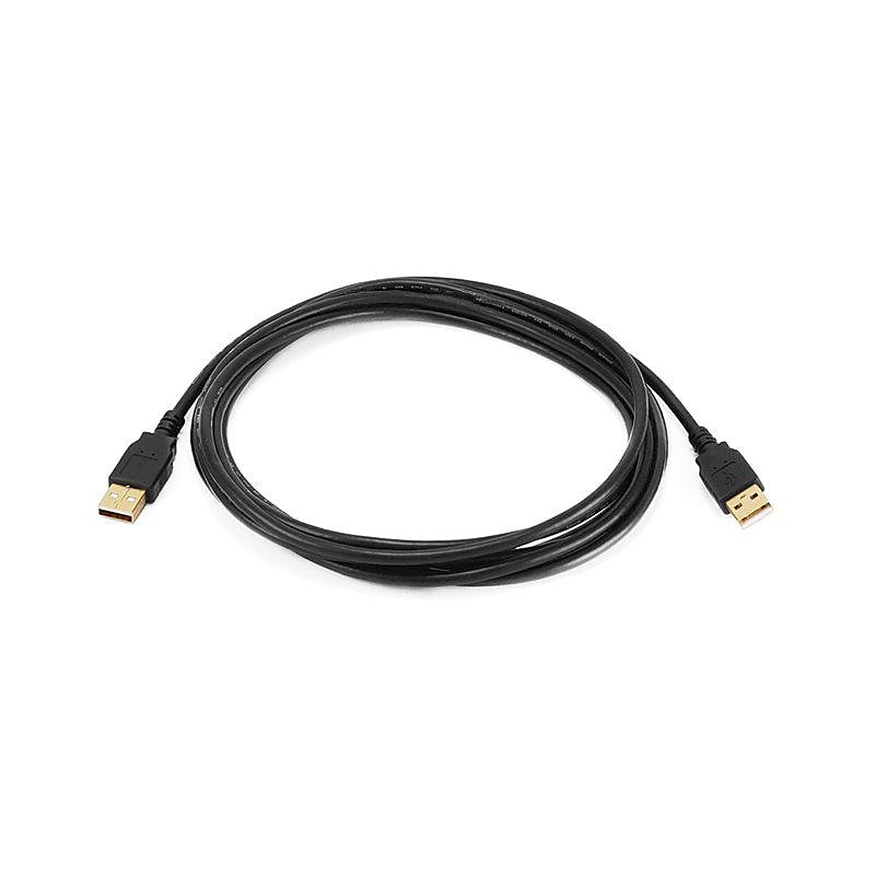 Monoprice 10' USB 2.0 Male to Male Data Transfer Cable, Black image 1