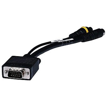 Monoprice 102509 VGA to S-Video/RCA Adapter Cable, Black