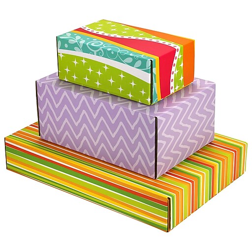 Shop Staples for GPP Gift Shipping Box, Classic Line, Assorted Styles