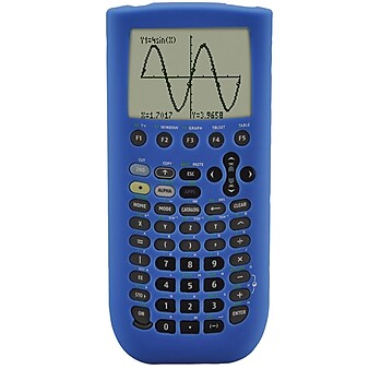Guerrilla® Silicone Case For Texas Instruments TI 89 Titanium Graphing Calculator, Blue