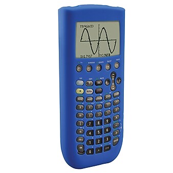 Guerrilla® Silicone Case For Texas Instruments TI 89 Titanium Graphing Calculator, Blue