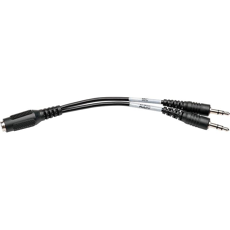 Tripp Lite 0.5' Stereo Audio Cable, Black (P318-06N-FMM) image 1