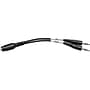 Tripp Lite 0.5' Stereo Audio Cable, Black (P318-06N-FMM)~#|#~m001477261_sc7