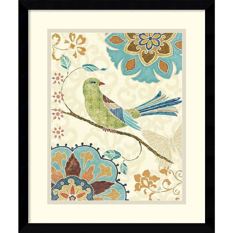 Amanti Art "Eastern Tales Birds II" Framed Art Print by Daphne Brissonnet, 19.13"H x 16.13"W image 1