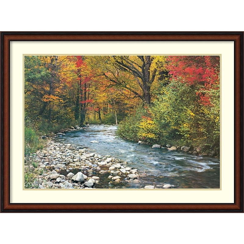 Amanti Art "Forest Creek (i)" Framed Art Print, 32"H x 43"W image 1
