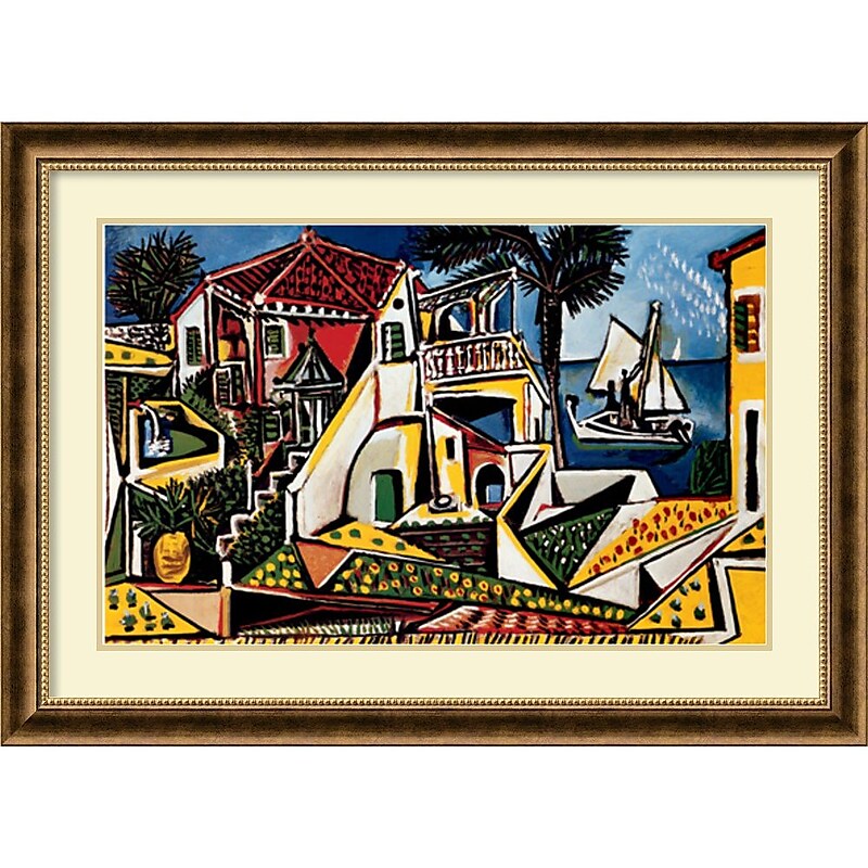 Amanti Art "Paysage Mediterraneen" Framed Art Print by Pablo Picasso, 26.75"H x 37"W image 1