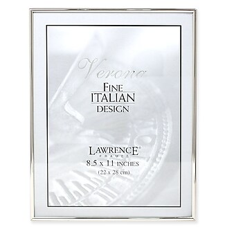 Lawrence Frames 650081 Silver Metal 8-1/2 x 11" Picture Frame