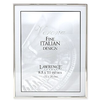 Lawrence Frames 650081 Silver Metal 8-1/2 x 11" Picture Frame