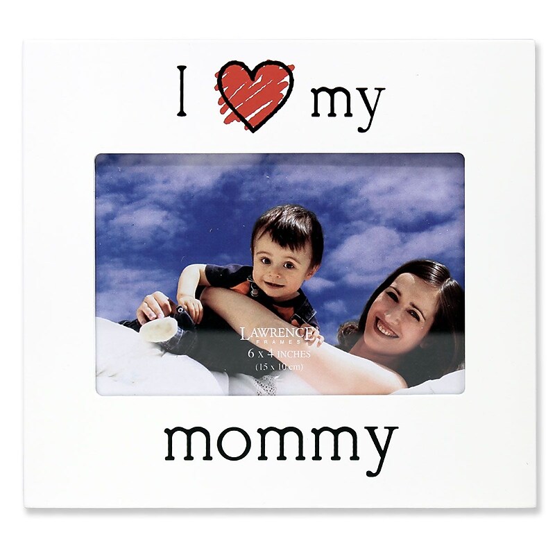 Lawrence Frames Lawrence Nursery 6"L x 4"W Wood Baby Picture Frame (550064) image 1
