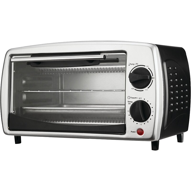 Brentwood 4 Slice 9 Liter Toaster Oven Broiler, Black image 1