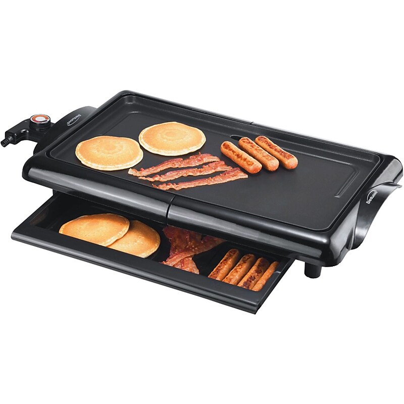 Brentwood® 1400 W Non-Stick Electric Griddle; Black image 1