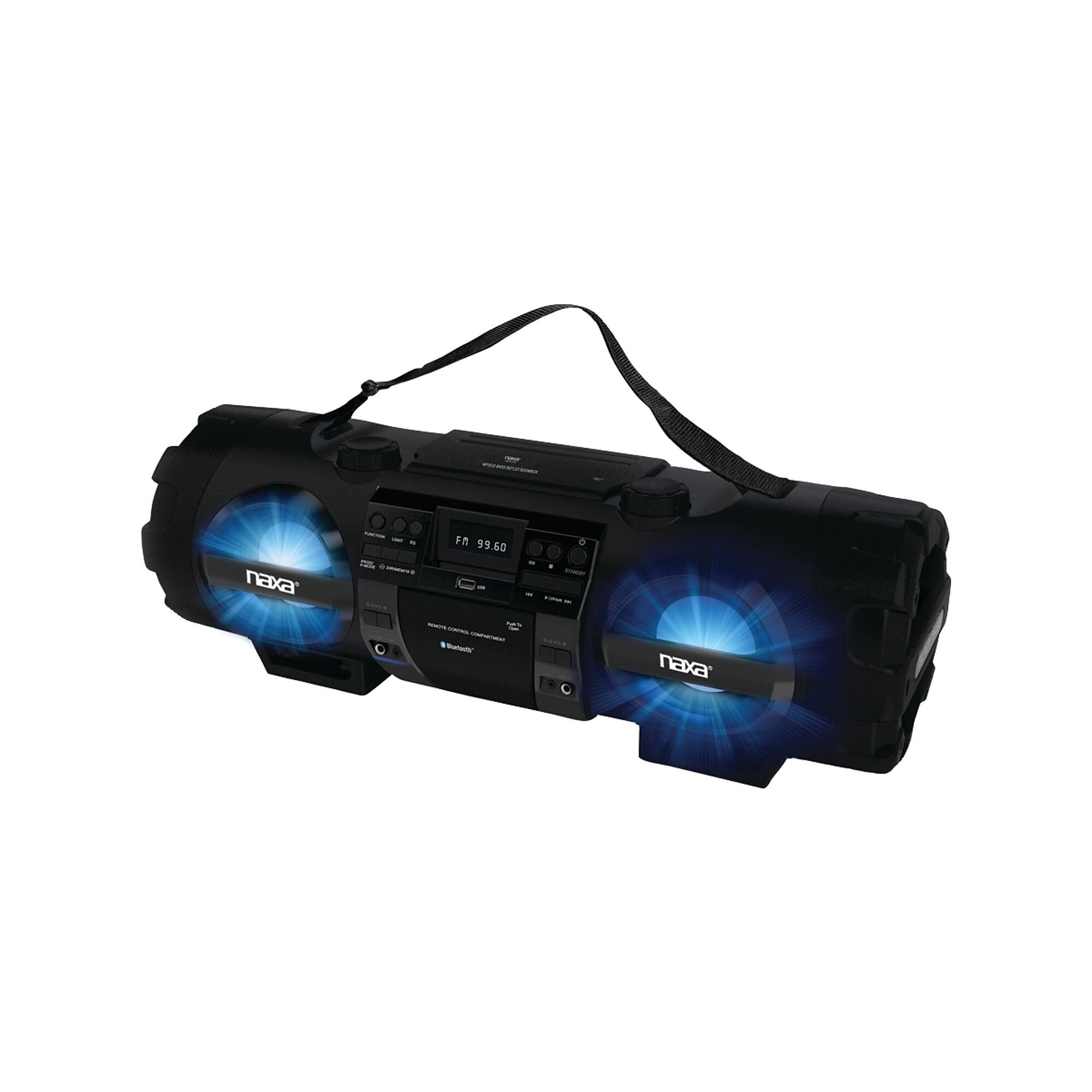 Naxa MP3/CD Bass Reflex Boombox and PA System with Bluetooth (NPB-262) Simolary simolary.com