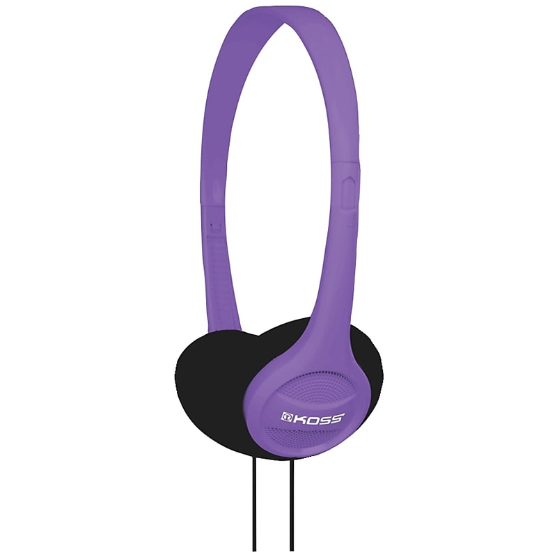 Koss® KPH7V Portable On-Ear Headphones, Violet image 1