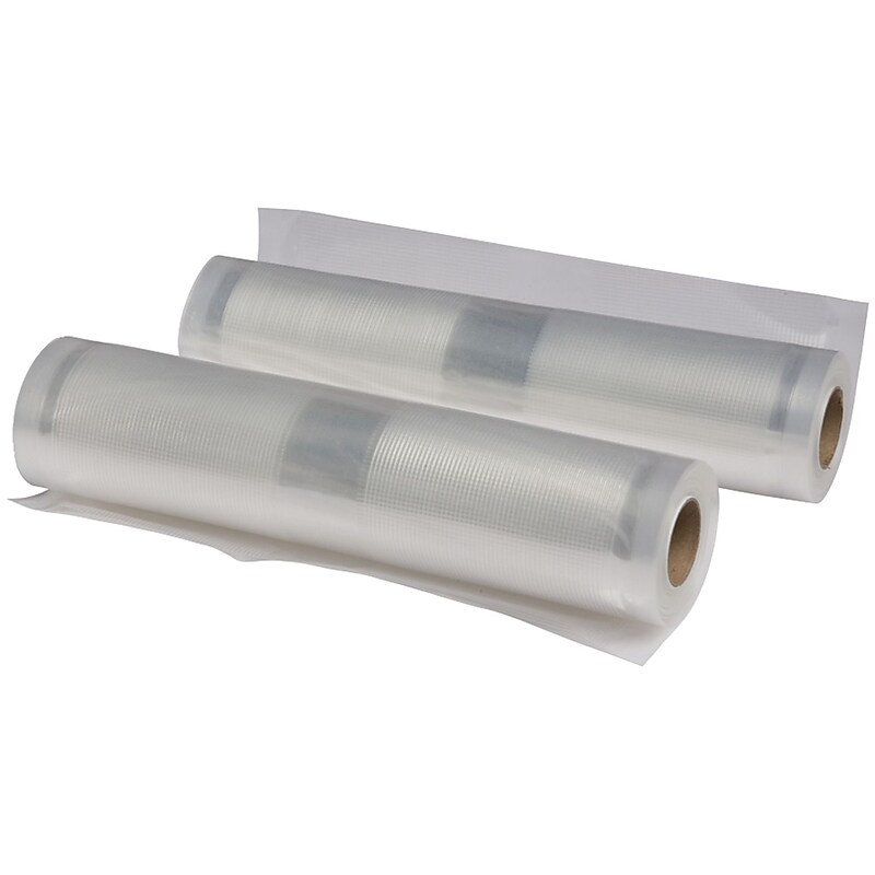 Nesco / American Harvest 7.9" x 19.7" Replacement Vacuum Sealer Rolls; 2/Pack image 1