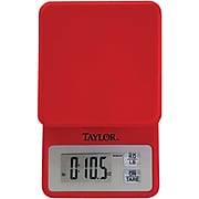 Taylor 3817R Compact Digital Kitchen Scale; Red