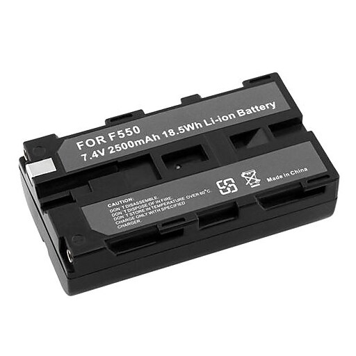 Insten® 203965 7.4 VDC Rechargeable Liion Battery For Sony NPF550/NPF330/NPF750, Black at