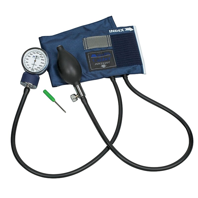 Mabis Adjustable Aneroid Sphygmomanometer, Large Adult (01-133-016) image 1