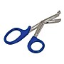 Mabis 5.5" Stainless Steel Lister Bandage Medical Shears, Blunt Tip, Blue (27-755-010)~#|#~m001542793_sc7