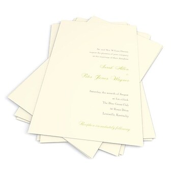 Gartner Studios Invitations Kit, White, 100/Pack (76038)