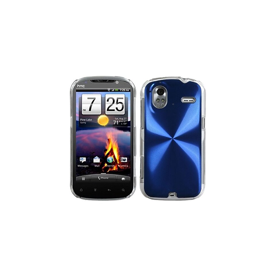 Insten Back Protector Case For HTC Amaze 4G, Blue Cosmo