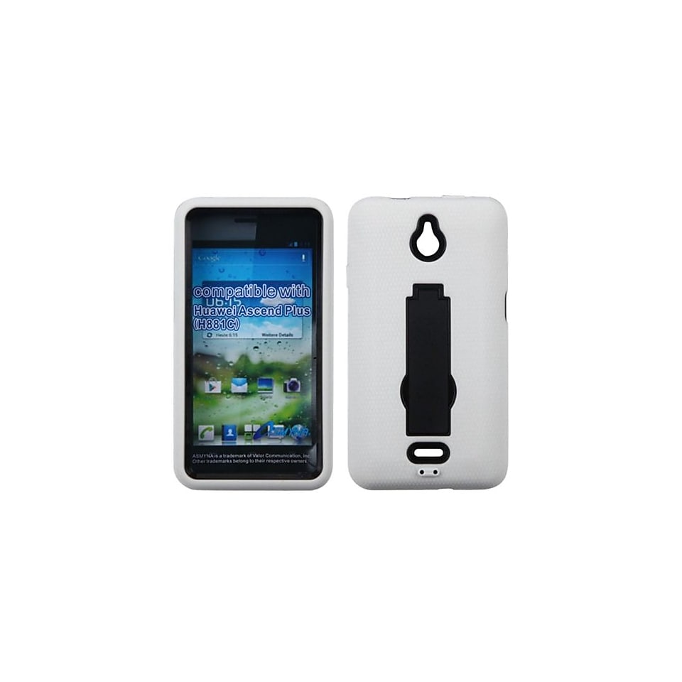 Insten Symbiosis Stand Protector Case For Huawei H881C Ascend Plus, Black/White