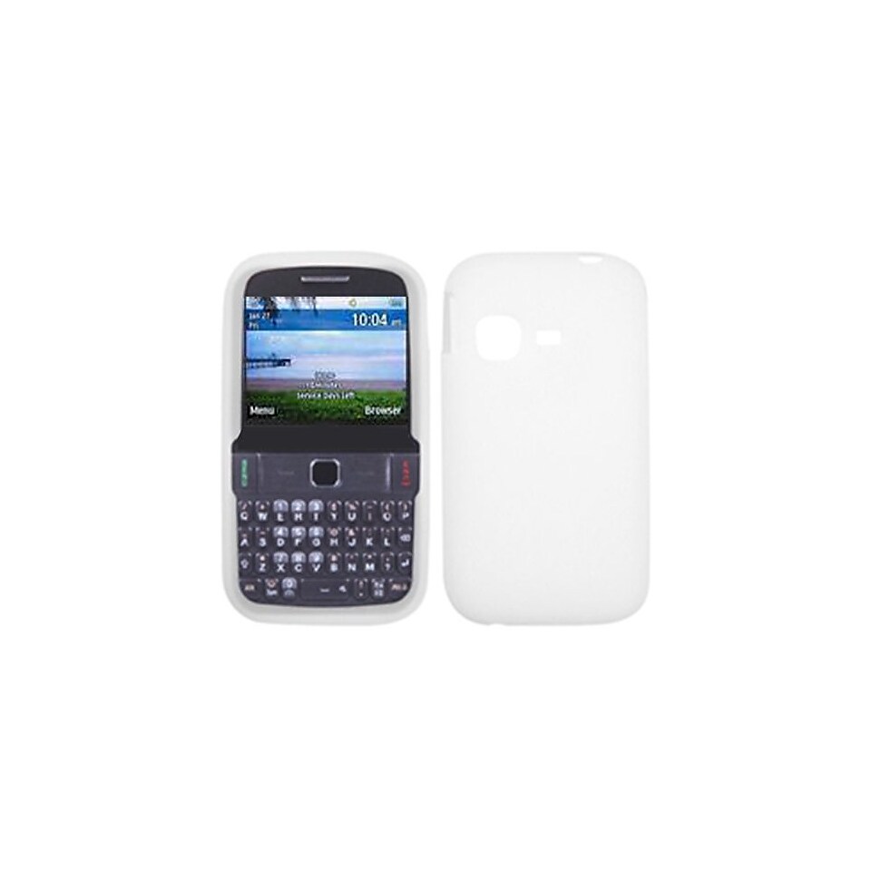 Insten Solid Skin Cover For Samsung S390G/T189N (Freeform M), Translucent White