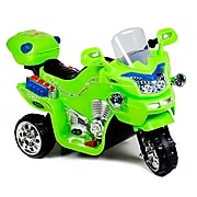 Lil Rider 22.83" x 15.35" Plastic 3 Wheel Battery Powered Bike, Green