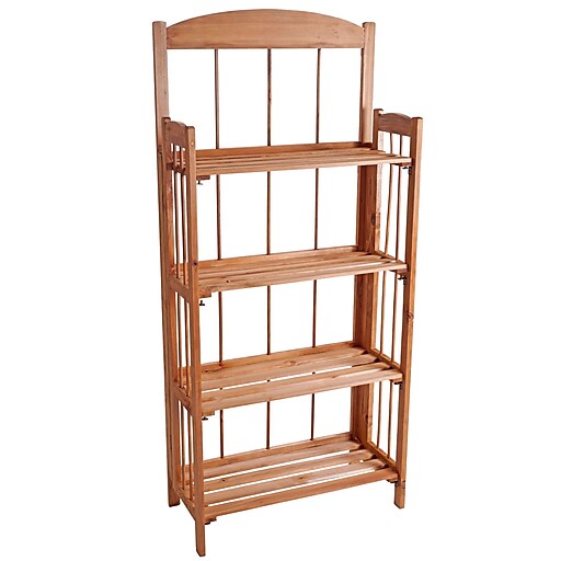 Lavish Home Wood Bookcase 4 Shelf at Staples