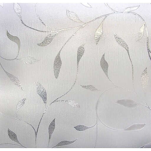 Artscape Etched Leaf Clear Window Film, 36"H x 24"W Staples