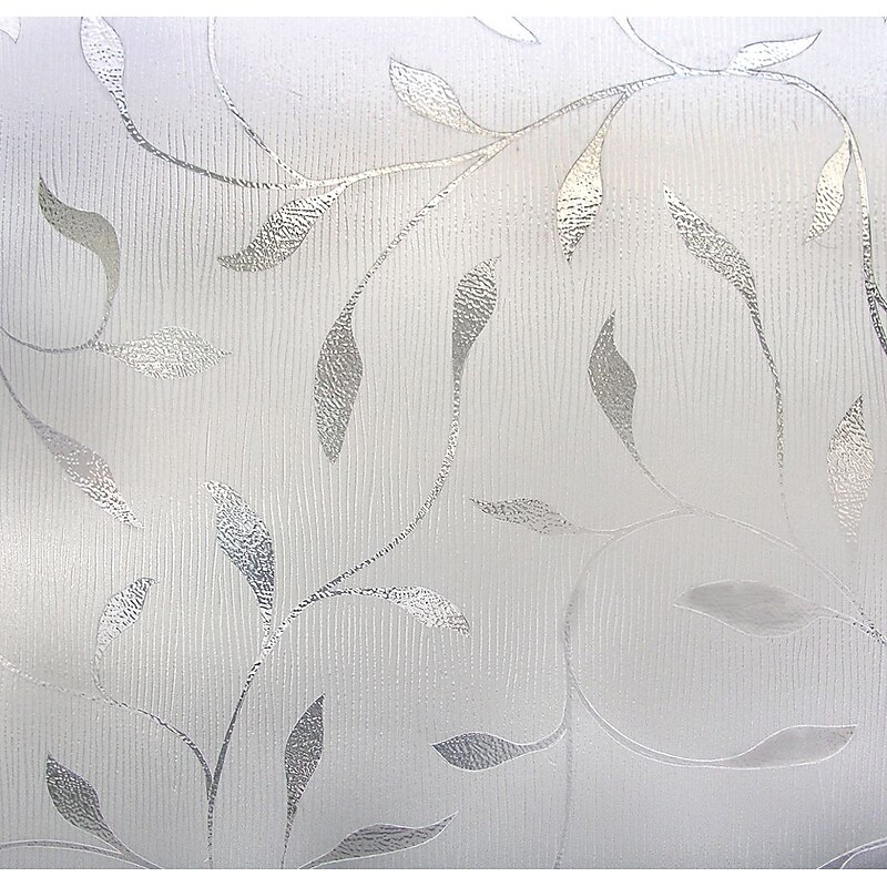 Artscape Etched Leaf Clear Window Film, 36"H x 24"W image 1
